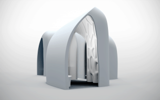 Un « pavillon » imprimé en 3D présenté par XtreeE  - Batiweb